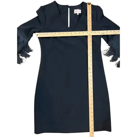 Milly “Nicole” Fringe Cuff Shift Dress - Picture 9 of 16